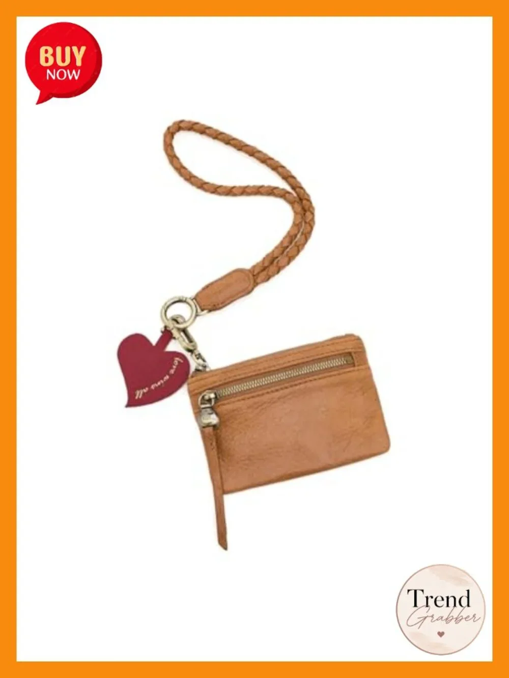 Leather Phone Wristlet with Removable Strap & Card Slot